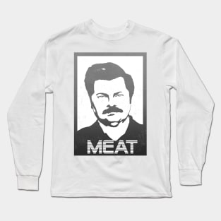 Meat Swanson Long Sleeve T-Shirt